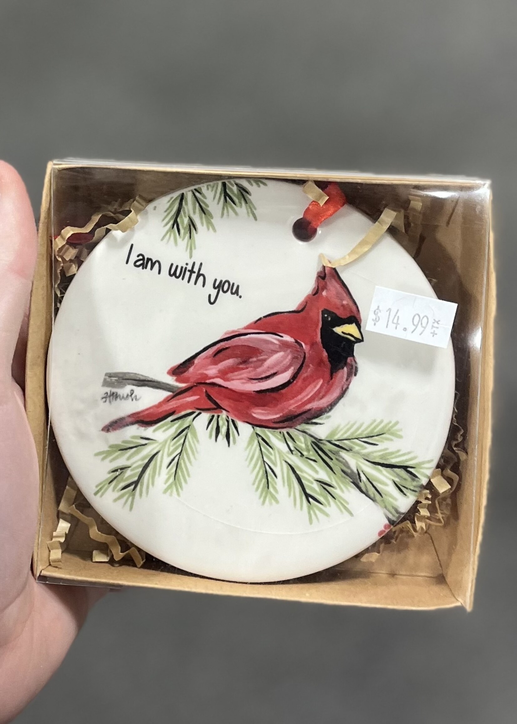 Ceramic Cardinal Ornament