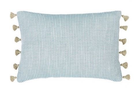 ZIGGY SWEDISH BLUE LUMBAR W/ TASSEL FRINGE