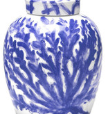 Small Blue Coral Vase