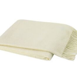 Ecru Italian Herringbone Throw
