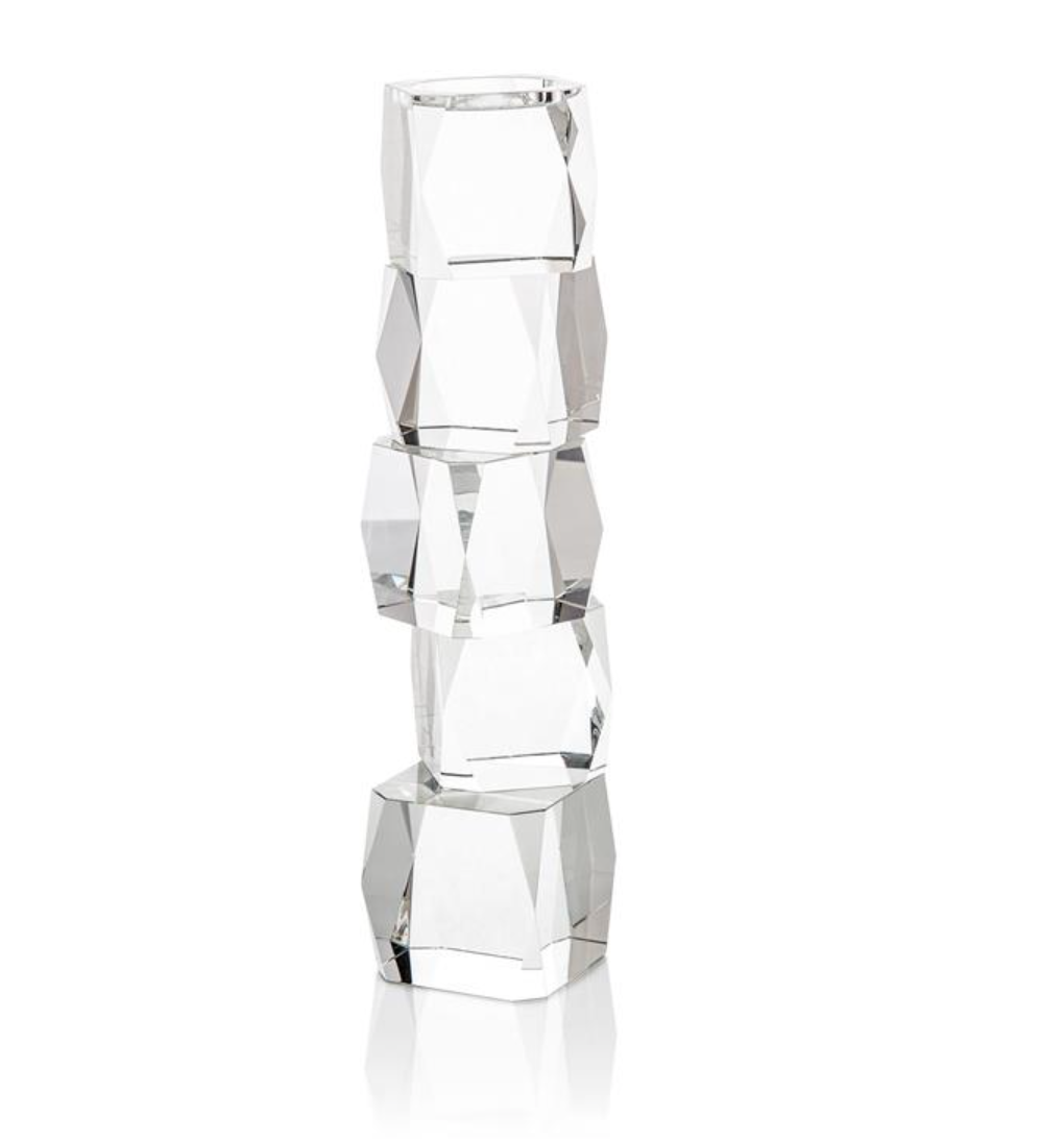 Crystal Cubist Candleholder (Large)