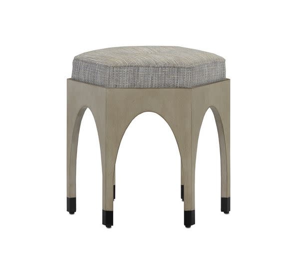 Dyer Denim Oyster Ottoman