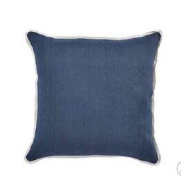 Basic Linen Navy 22 X 22  Pillow