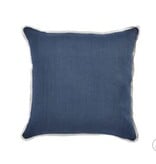 Basic Linen Navy 22 X 22  Pillow