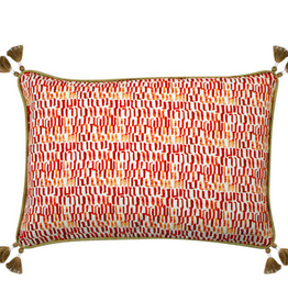 Cinder Coral w/tassels Lumbar Pillow