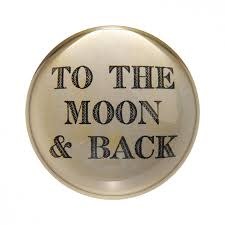 To The Moon Paperweight