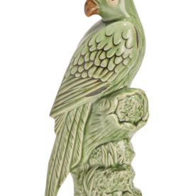 Tropical Green Parrot Sculpture -Small