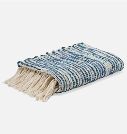 Margalo Throw - Blue and Beige