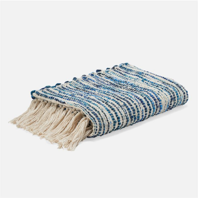 Margalo Blue/Beige Throw