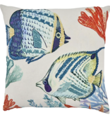 Tropical Fish Pillow - Down Filled - 20" Square