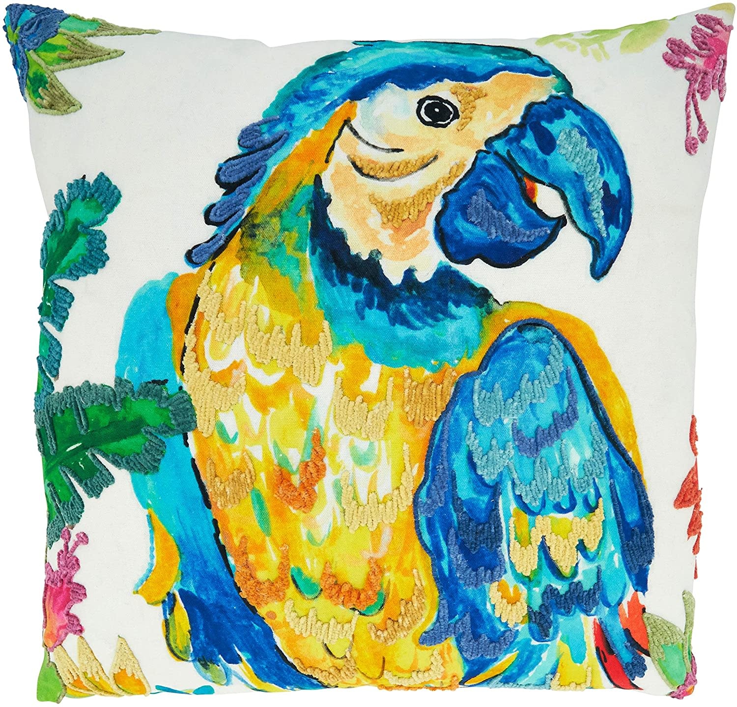 Parrot Pillow - Down Filled - 20" Square