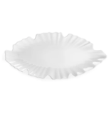Q Home Design Zen White Leaf Platter-Small
