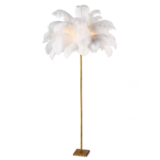 feather floor lamp