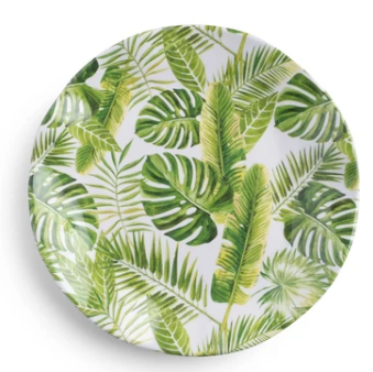 Q Home Design Palm Melamine Salad Plate