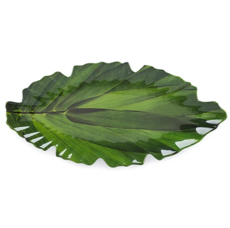 Zen Leaf Melamine Platter Large