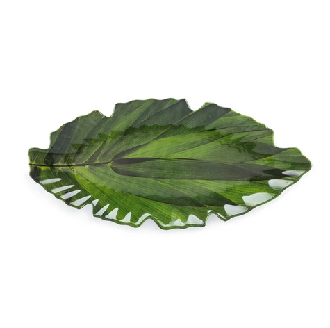Q Home Design Zen Leaf Melamine Platter Small