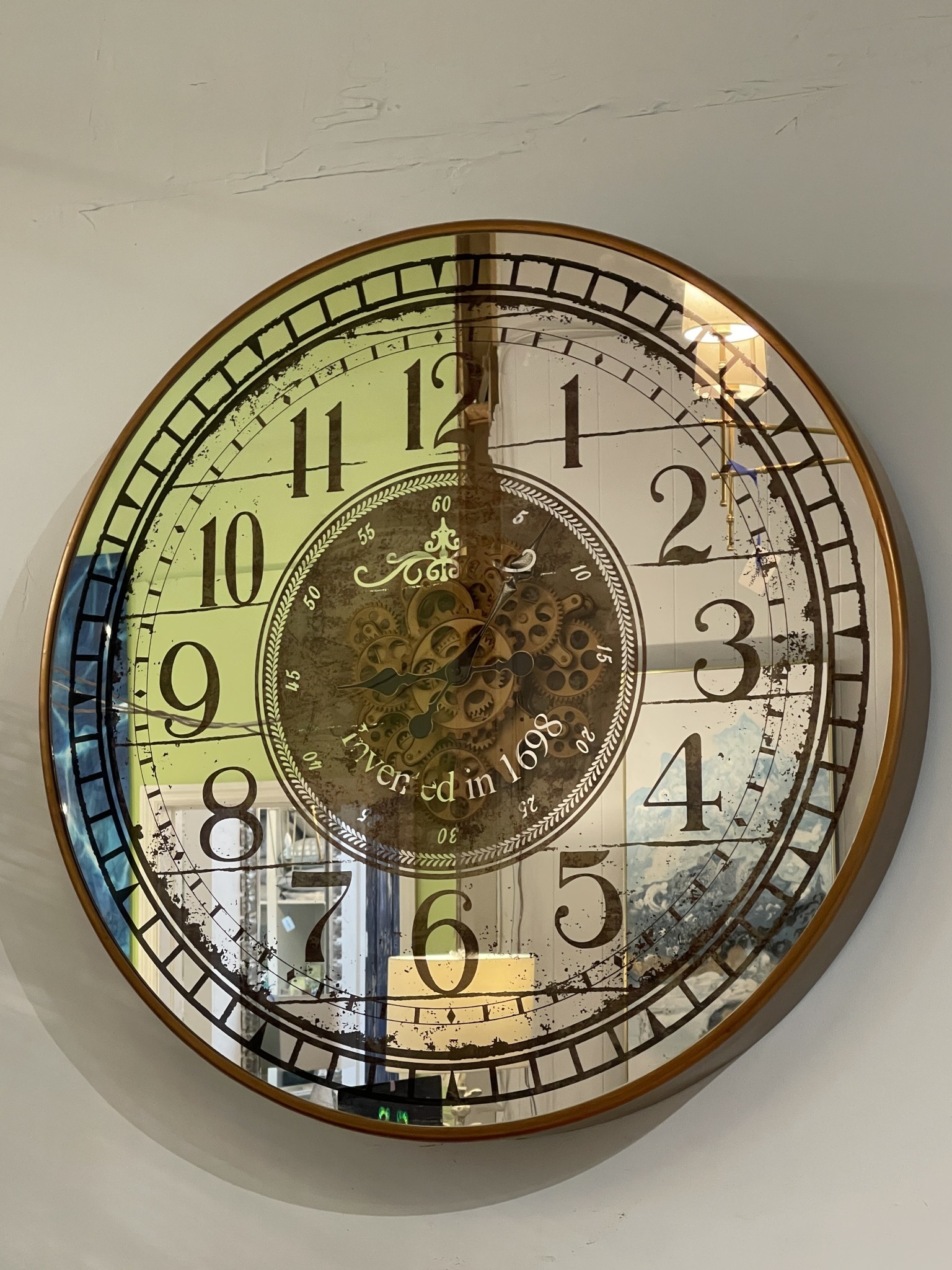 Vintage Mirrored Clock