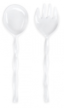 Q Home Design Ruffle Melamine Salad Servers