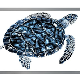 Indigo Sea Turtle 1 46.5"w x 32.5"h