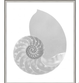 Silver Leafed Shell 1 31.25"w x 37.25"h