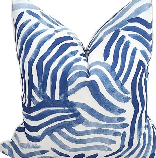 Rehoboth Beach ZEBRA 22" sq