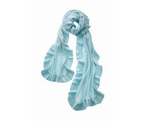 cashmere ruffle wrap shawl