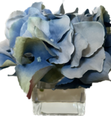 Hydrangea Votive-Faux Water (Medium Blue) old