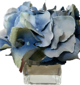 Hydrangea Votive-Faux Water (Medium Blue) old