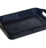 Derby Parlor Leather Tray - Blue