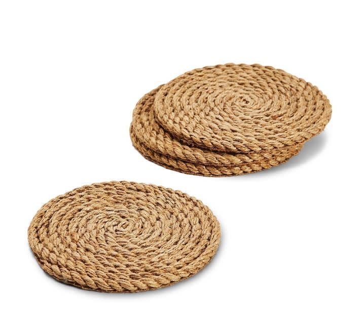 Full Circle S/4 Jute Rope Coasters