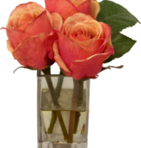 Large Rose Buds x3 in Faux Water (PCRD)