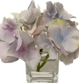 Hydrangea Votive-Faux Water (Lavender)