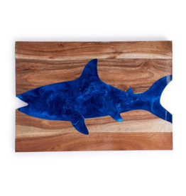 Shark-cuterie Hand-Crafted Charcuterie / Tapas / Cheese Board with Resin Inlay