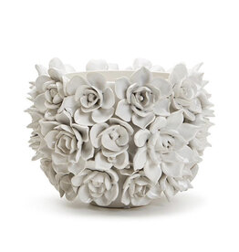 Succulents White Planter/Vase, Ceramic-Small