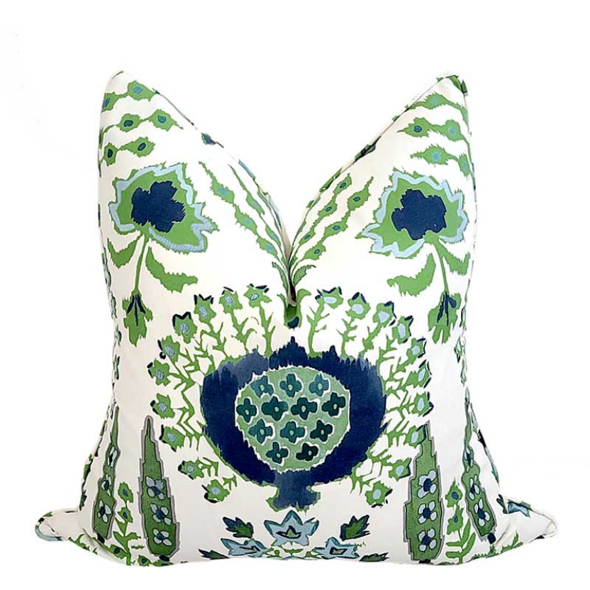 Charleston Collection Mendoza Pillow-Blue Green