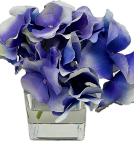 Hydrangea Votive-Faux Water (Purple)
