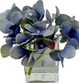 Hydrangea Votive-Faux Water (Blue Purple)