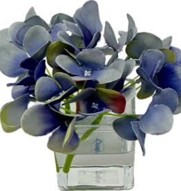 Hydrangea Votive-Faux Water (Blue Purple)