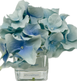 Hydrangea Votive-Faux Water (Light Blue)