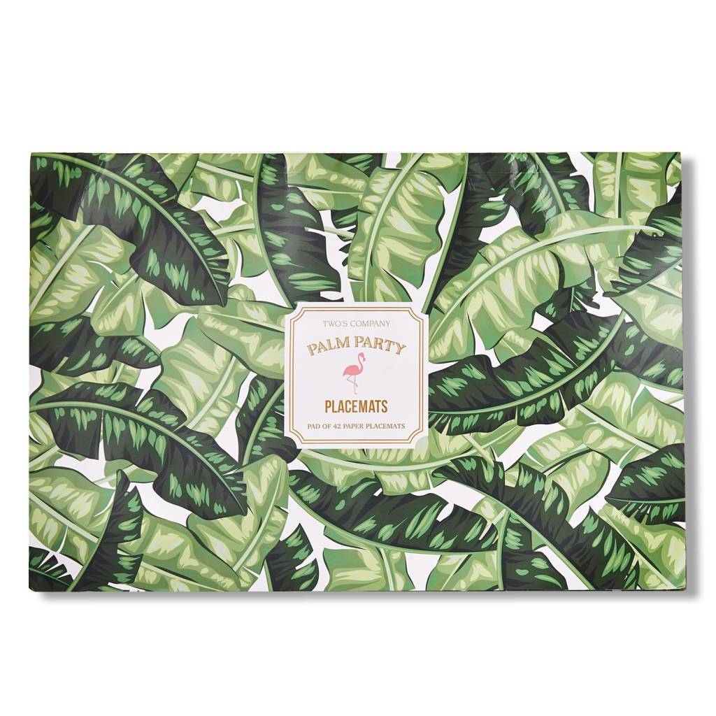 Excentricities Palm Leaf Paper Placemats Palm Party Palm Leaf