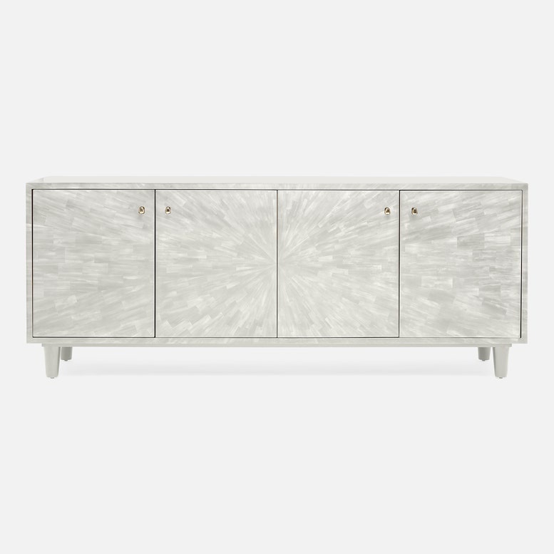 Torion Buffet Light Gray Faux Horn