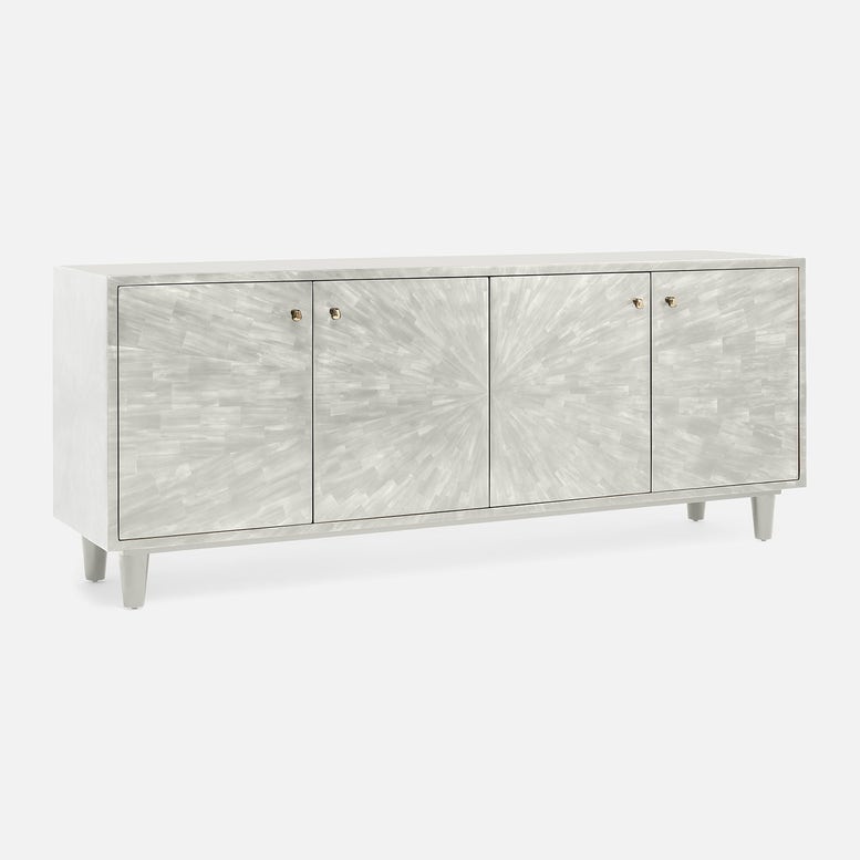 Torion Buffet Light Gray Faux Horn