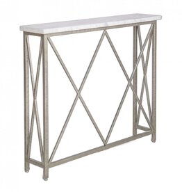 Venessa Console - Royal Silver w/ Carrera Marble