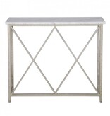 Venessa Console - Royal Silver w/ Carrera Marble