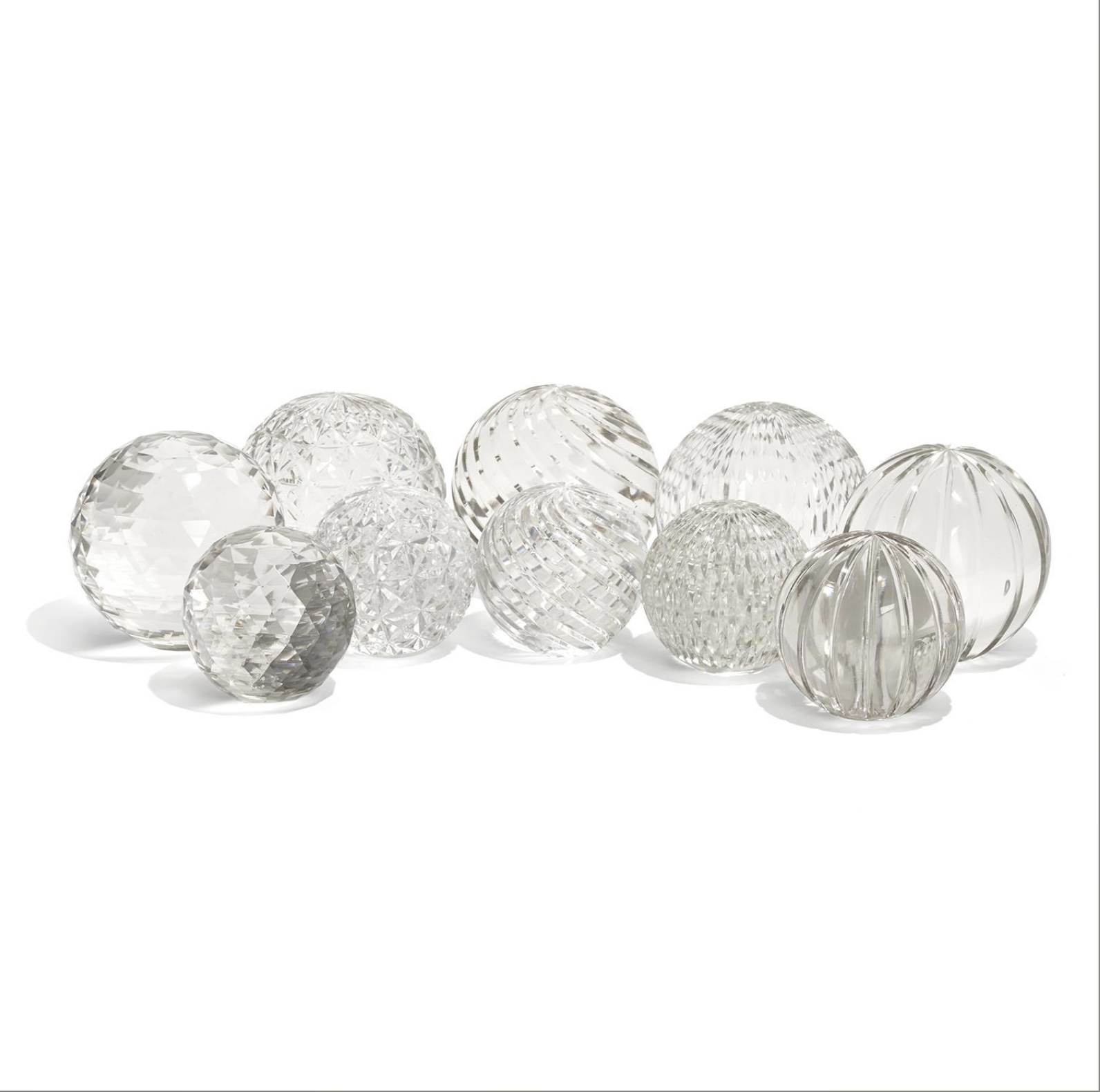 Small Paperweights Assorted - Hand Cut Glass