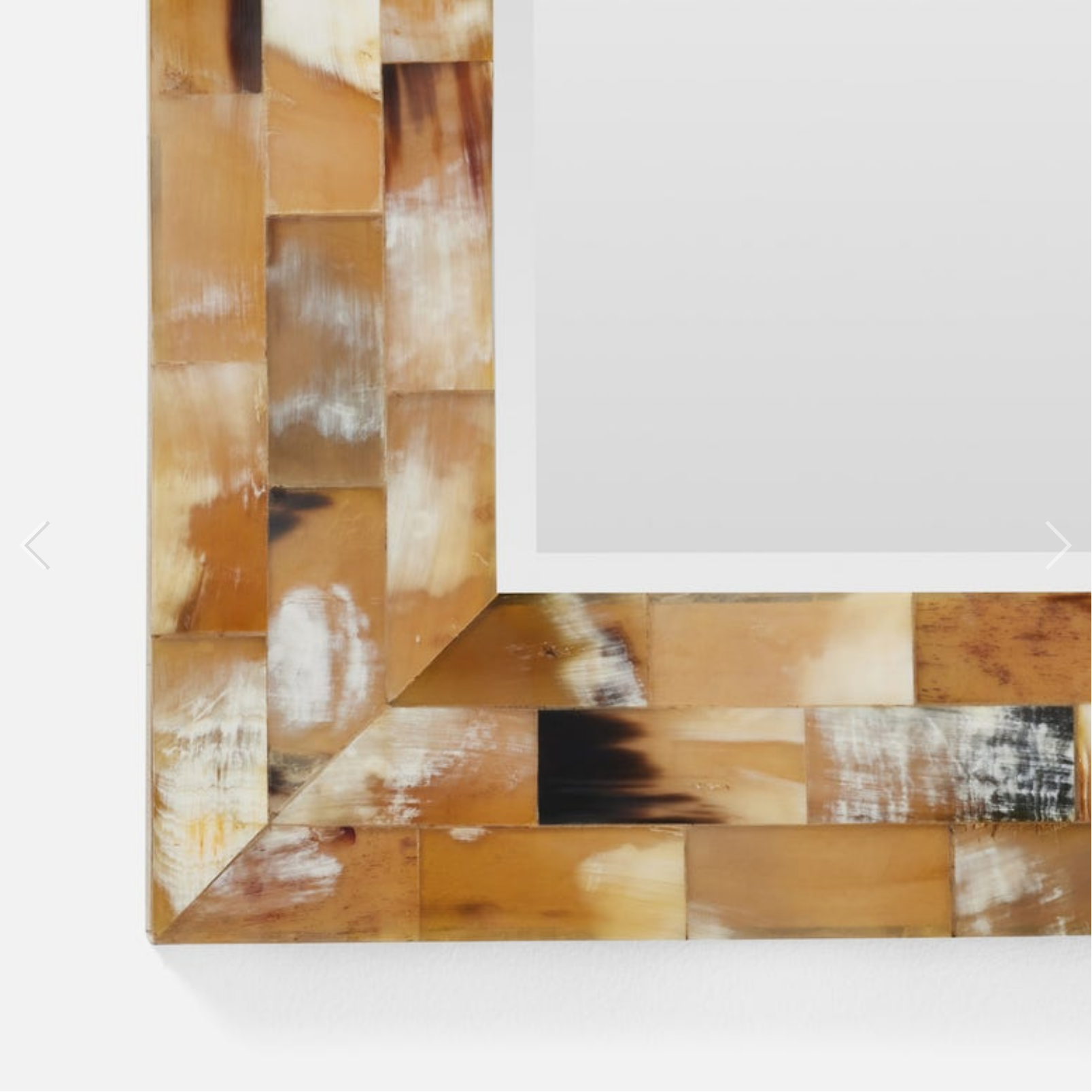 Bowen Natural Horn Mirror