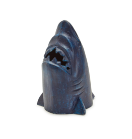 Great White Shark Wall Decor / Doorstop / Bookend in Distressed Blue