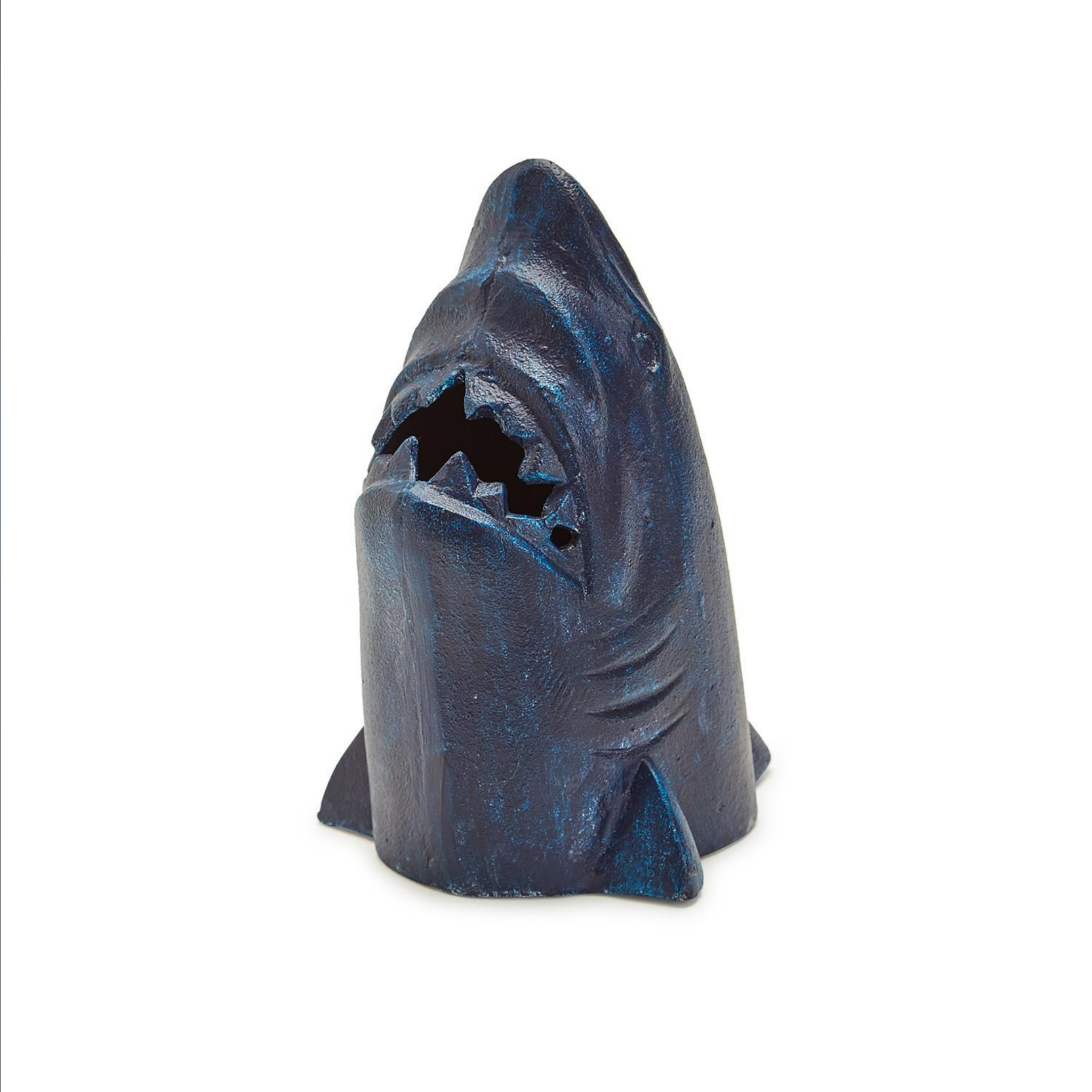 Great White Shark Wall Decor / Doorstop / Bookend in Distressed Blue