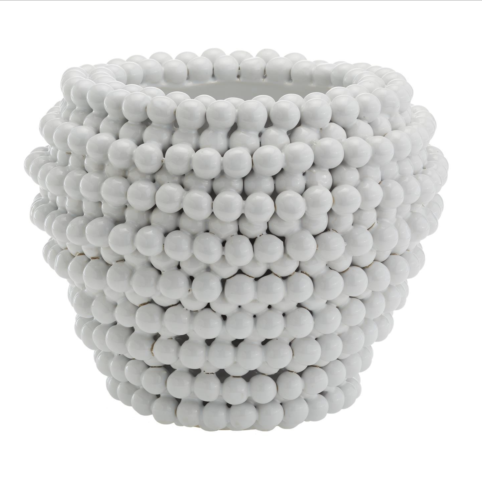 Pompom Decorative Vase/Planter - Ceramic