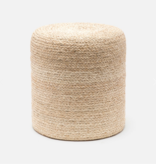 Nadine Stool in Natural woven Raffia